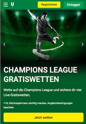 Unibet Champions League Live Gratiswetten