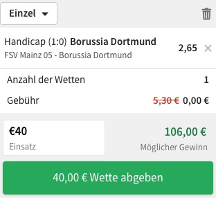 Mainz Dortmund Wett Tipp Tipico